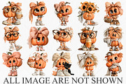 Whimsical Pumpkin With Legs Clipart, a Seasonal Illustration by Canvas Craft (Thumbnail 4 of 10)