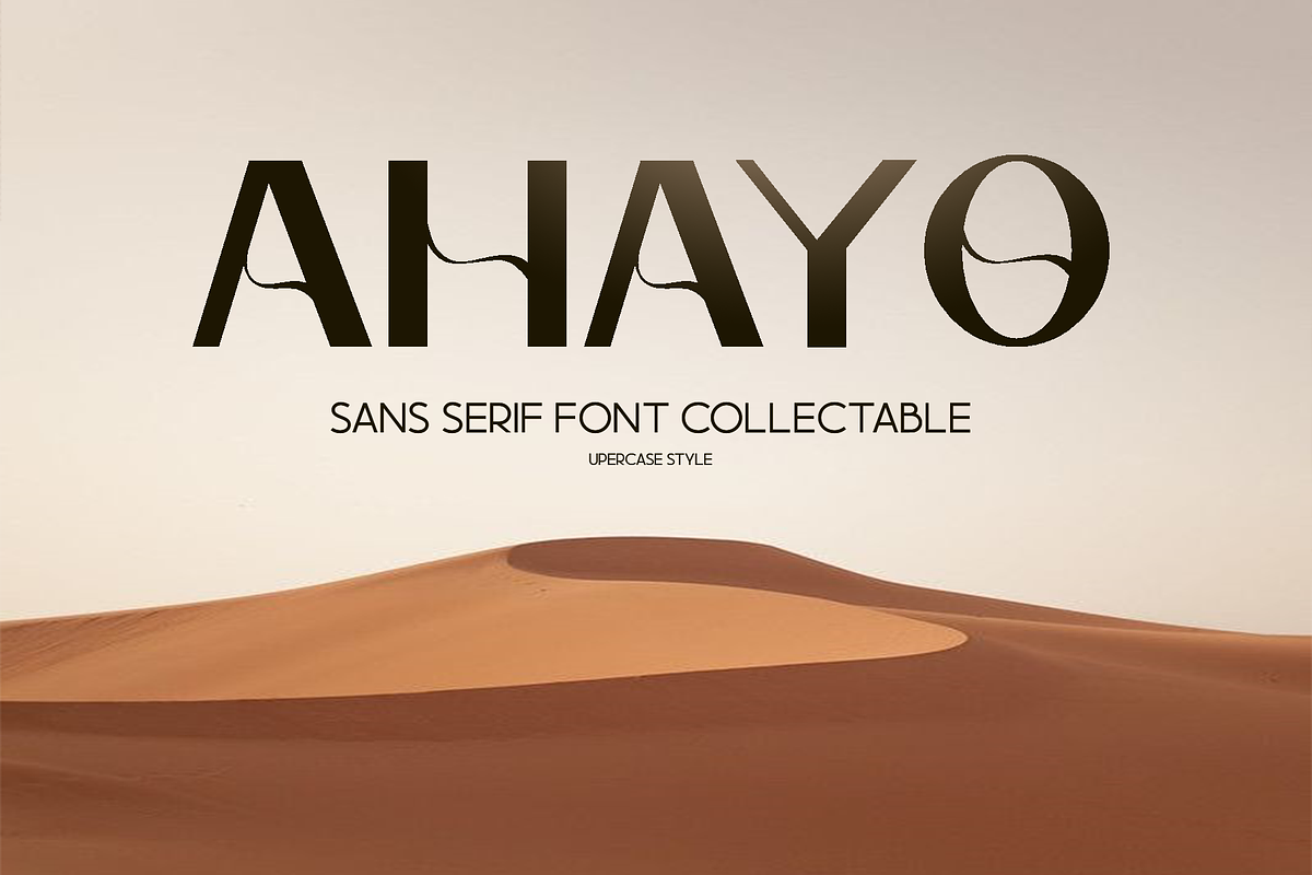 Ahayo -  Classy Elegant Font, a Sans Serif Font by ivan_artnivora (Photo 1 of 3)