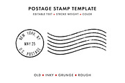 Postage Stamp Template Set (Updated), an Object Graphic by Krafti Lab (Thumbnail 1 of 14)