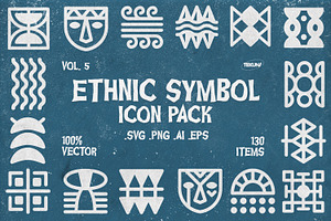 Ethnic Icons Vol 5, an Outline Icon by Tekuni