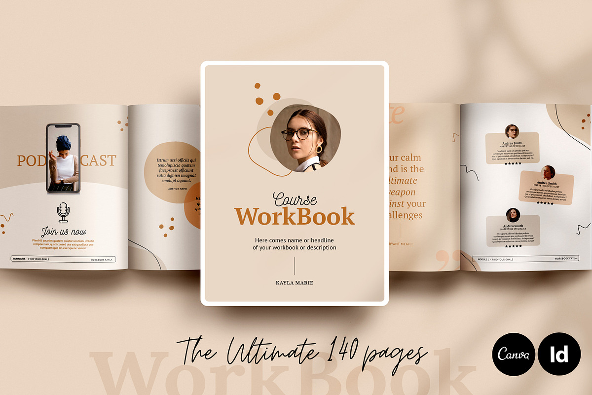 4 in 1 Course Creator Super Bundle K, a Magazine Template by Mirazz (Photo 7 of 44)