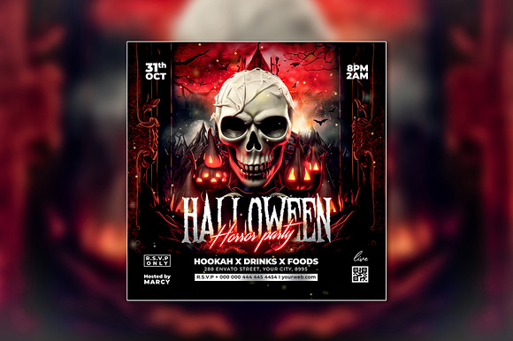 Halloween Party Flyer preview 4