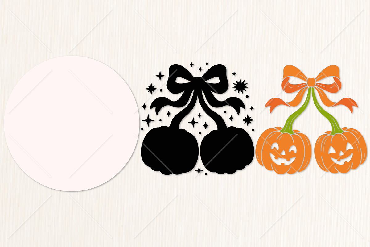 Halloween Pumpkin Bow Laser Cut SVG, an Object Graphic by Canvas Craft (Photo 3 of 3)