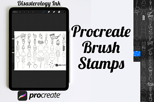 Icecream Set 1 Procreate Brush Stamp