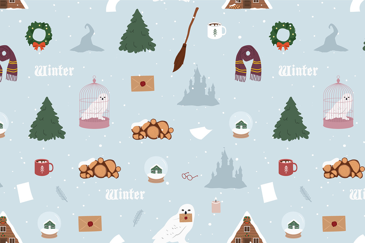 Magic - flat vector set, a Seasonal Illustration by yabluko_draws (Photo 8 of 8)