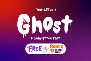 Ghost font+13 Halloween SVG Designs
