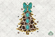Leopard Print Christmas Tree PNG, an Illustration by Craft Nest (Thumbnail 1 of 6)