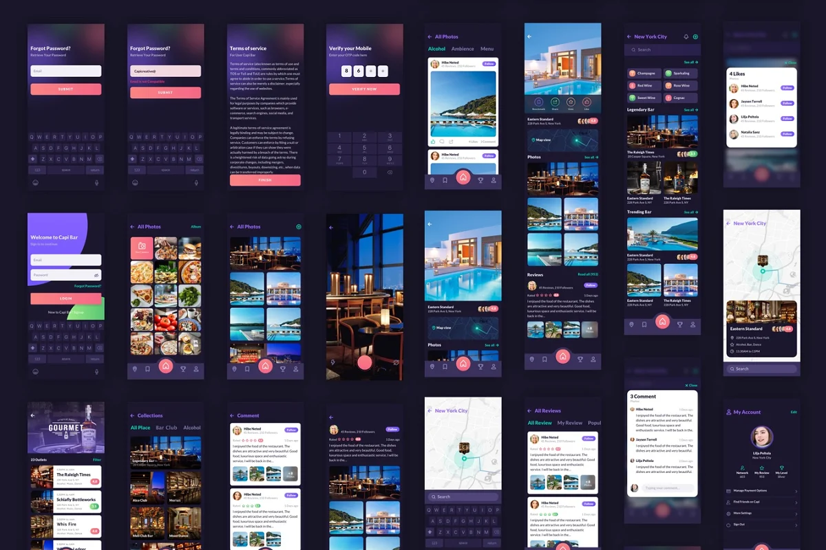 Cabar - Restaurants & Bar App UI Kit, an App Template by Capi Product (Photo 8 of 8)