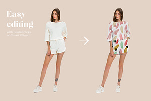 Free Woman Clothes Mockup Set