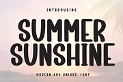 Summer Sunshine | Script Font, a Handwritten Font by Scratchones (Thumbnail 1 of 8)