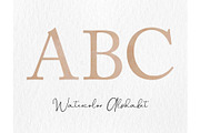 Beige Alphabet Clipart, ABCs, PNG, an Illustration by Wild Honey Design Co. (Thumbnail 1 of 3)