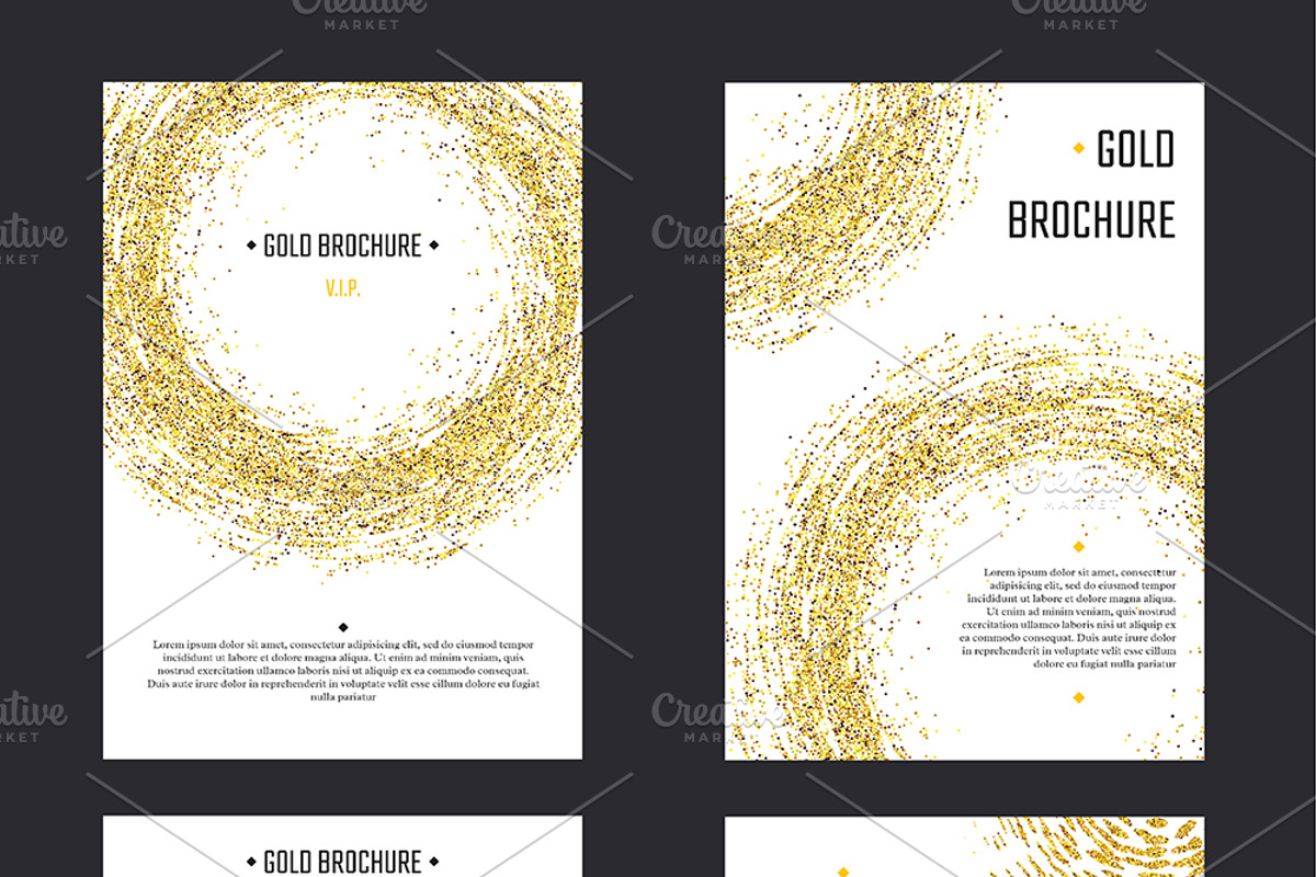 Golden Brochure Template, a Brochure Template by Katyr (Photo 2 of 3)