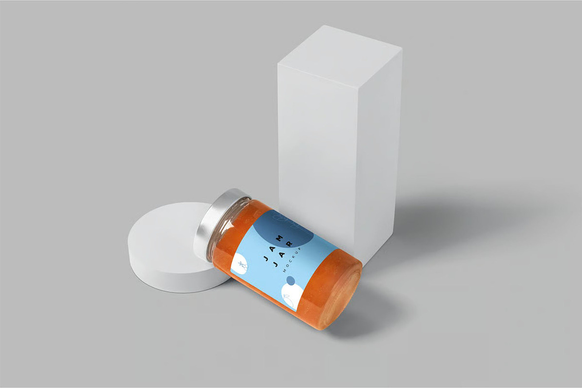 6 Jam Jar Mockups, a Product Mockup by megostudi0 (Photo 8 of 8)