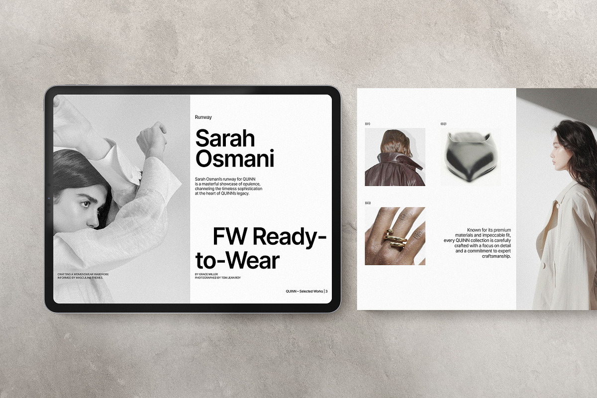 QUINN / Landscape Portfolio Template, a Brochure Template by Studio Dara (Photo 7 of 20)