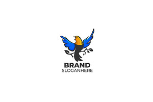 Eye Catching Bird Logo Design Templa