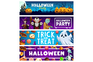 Halloween Party Banners