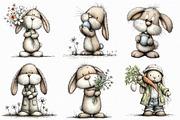 Vintage Easter Spring Bunny Clipart, an Illustration by Libby Wishes (Thumbnail 8 of 8)