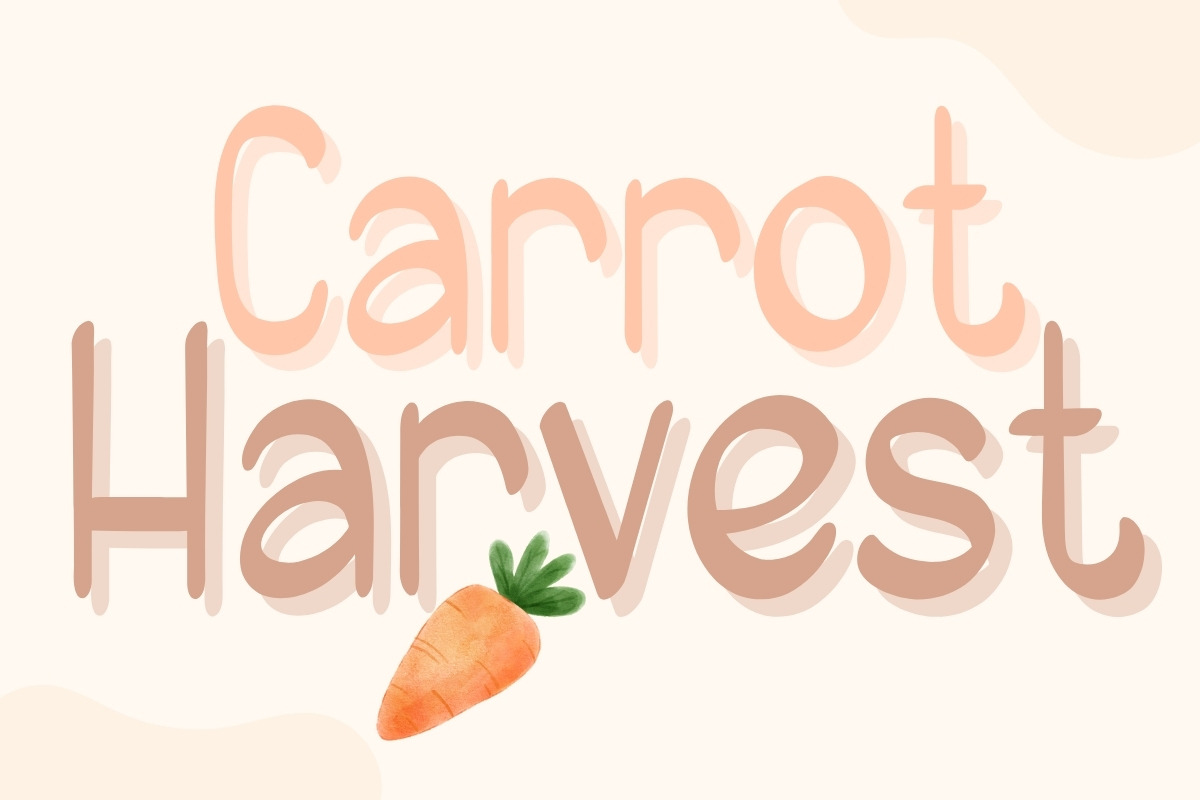 Carrot Harvest - Handwritting, a Handwritten Font by Charmingbear59.design (Photo 2 of 10)