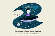 The Mid-Century Procreate Brush Pack, a Brush Add-On by RetroSupply Co. (Thumbnail 8 of 12)