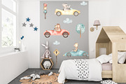 Racing cars watercolor collection, an Animal Illustration by Marina Ermakova (Thumbnail 8 of 11)