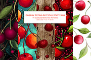 Cherry Retro Art Style Patterns, a Pattern Graphic by karenfoleyphoto (Thumbnail 1 of 15)
