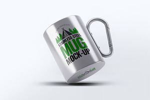 Stainless Steel Mug Mock-Up