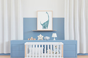 Watercolor Dinosaurs Clipart, an Illustration by MilanaDesignShop (Thumbnail 5 of 5)