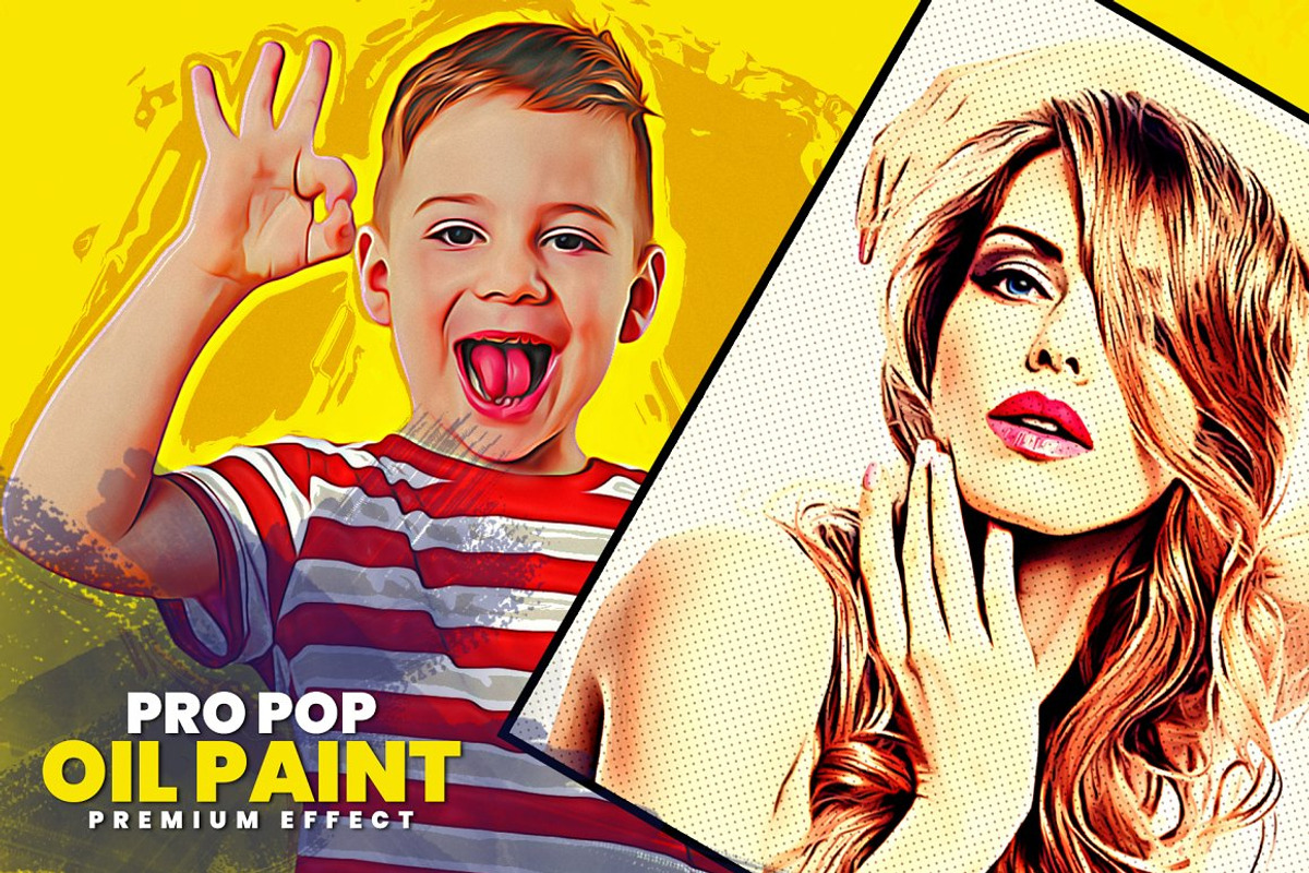BUNDLE! 18 in 1 Oil Painting Effect, an Action Add-On by U_Design (Photo 17 of 19)