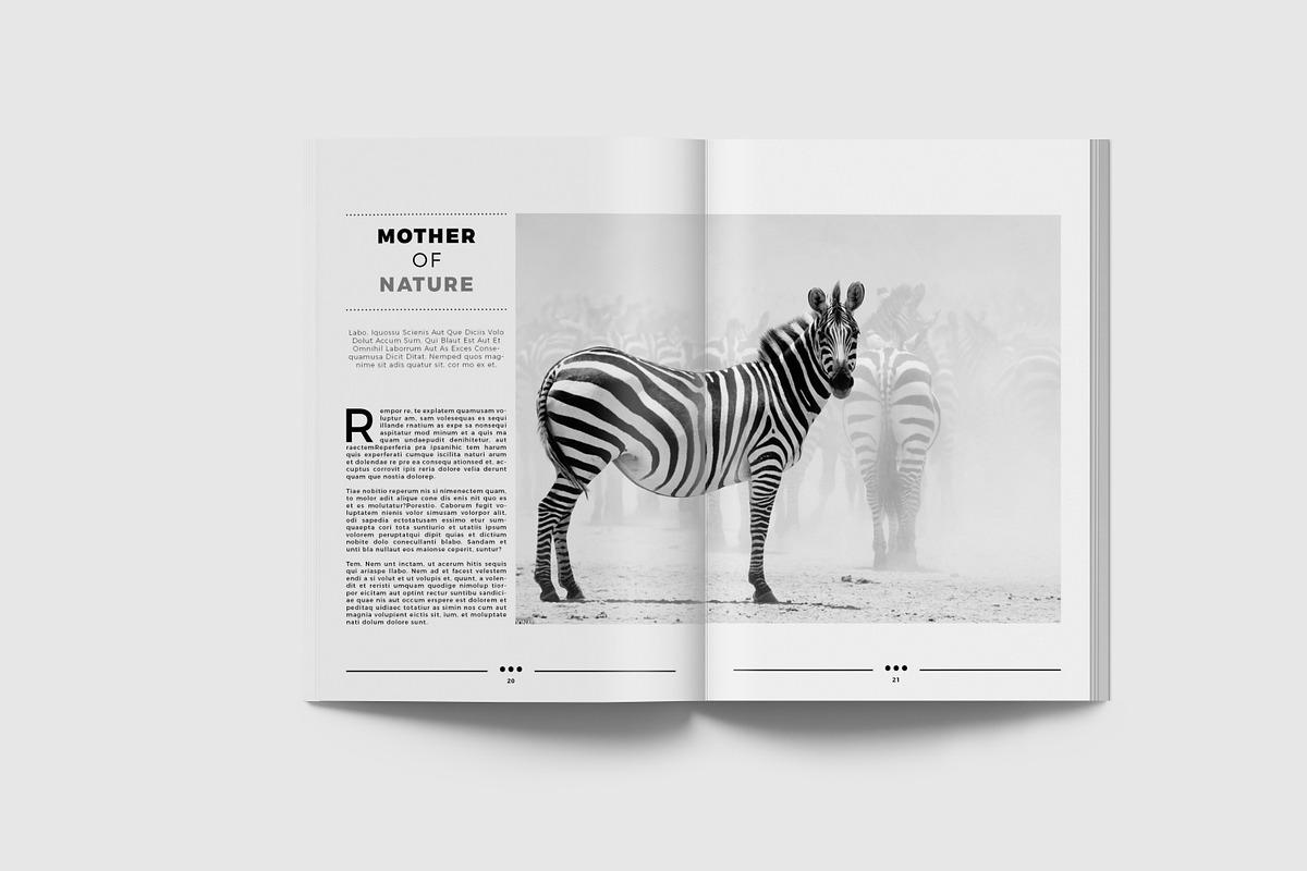 Simple & Clean Magazine Template V, a Magazine Template by Uloel Design (Photo 9 of 12)