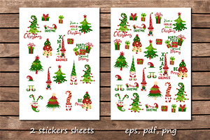 Christmas Stickers.