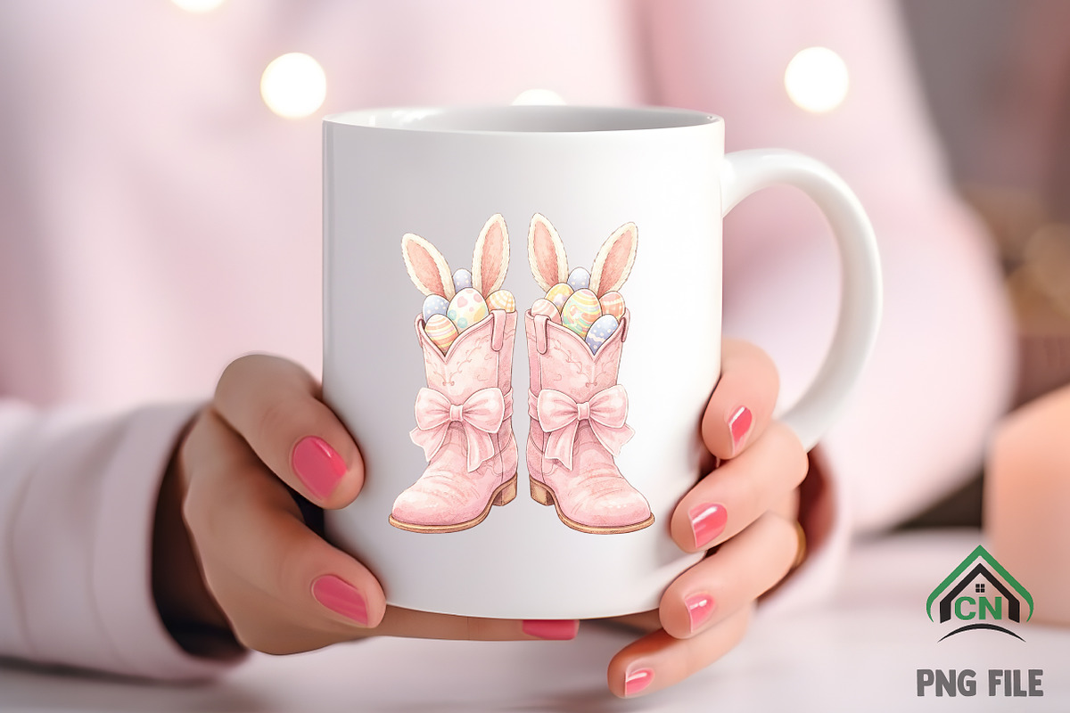 Cowboy Boots Easter Coquette png, an Illustration by Craft Nest (Photo 5 of 6)