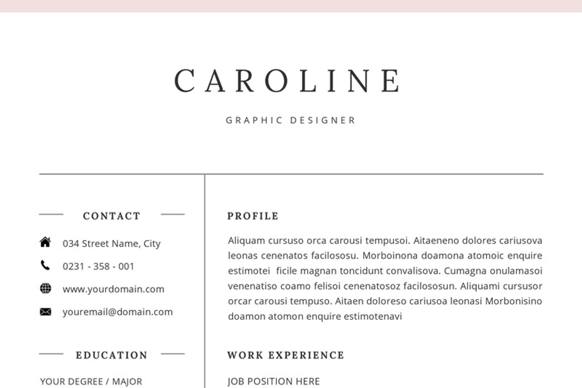 Professional Resume/CV Template, a Resume Template by GResume (Photo 7 of 9)