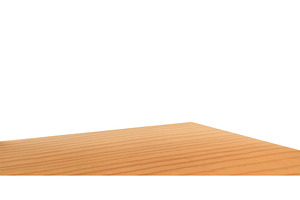 3d table. Wooden kitchen or office, an Object Illustration by Frogella