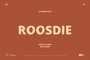 Roosdie Typeface | Vintage Font