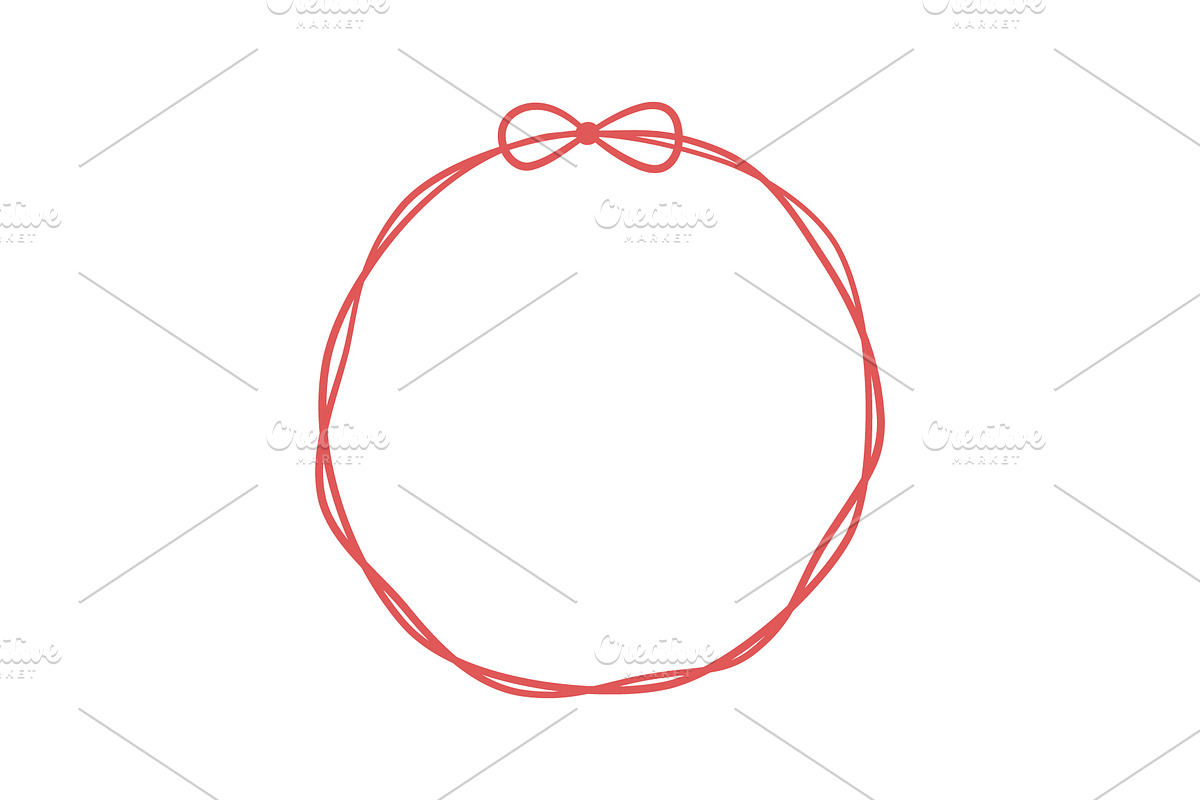 Bow circle coquette frames, an Object Graphic by Elena Pimukova (Photo 9 of 9)