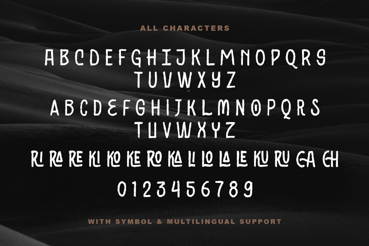 Black Ground - Rustic Typeface preview 6