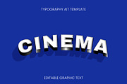 Cinema 3D Text Effect, a Templates & Theme by studiogstock (Thumbnail 1 of 2)