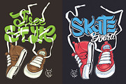Sneakers and freestyle lettering, an Illustration by Urbanshop (Thumbnail 2 of 2)