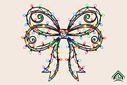 Coquette Bow Christmas PNG, an Illustration by Craft Nest (Thumbnail 1 of 6)