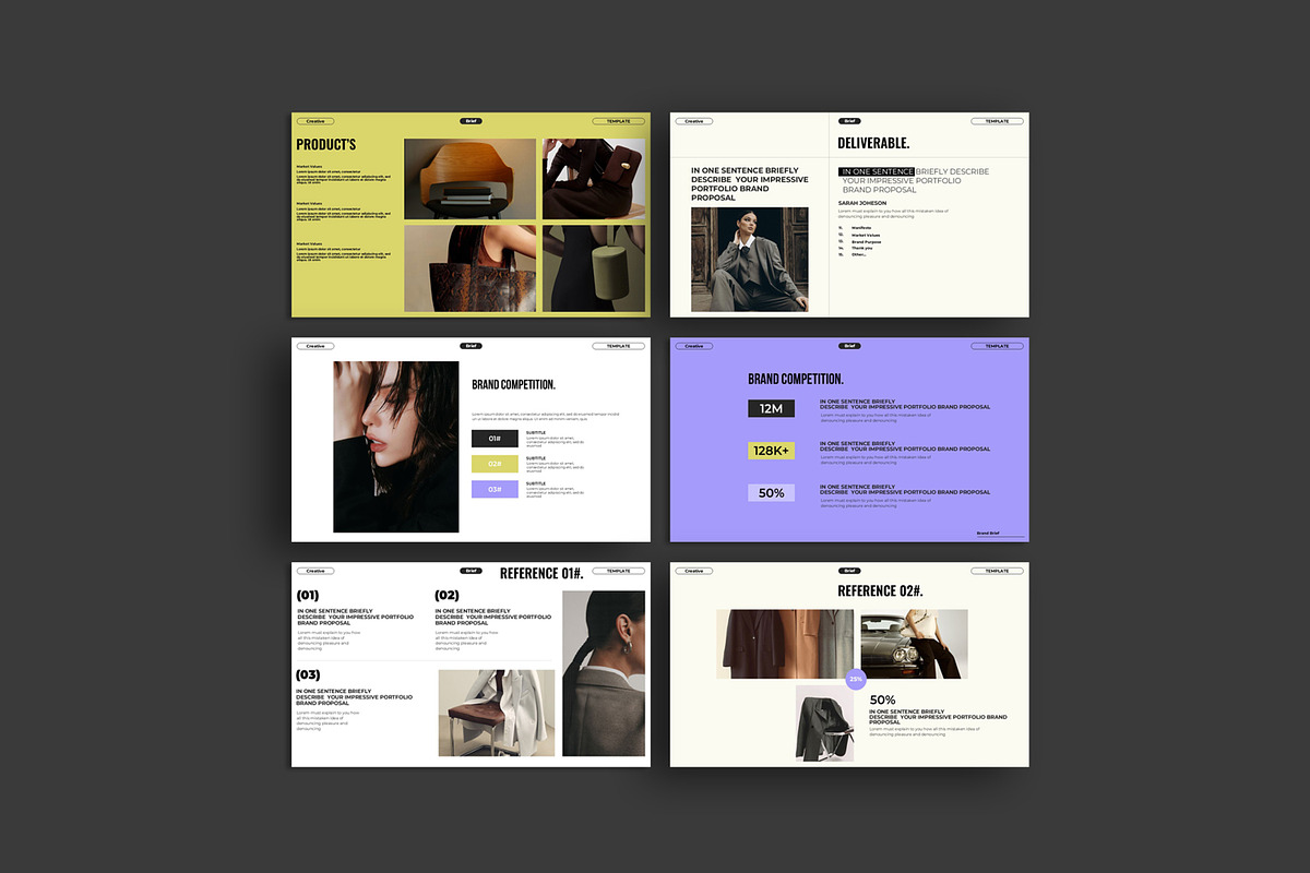 Creative Brief Presentation Template, a Presentation Template by Creative-Work (Photo 5 of 6)