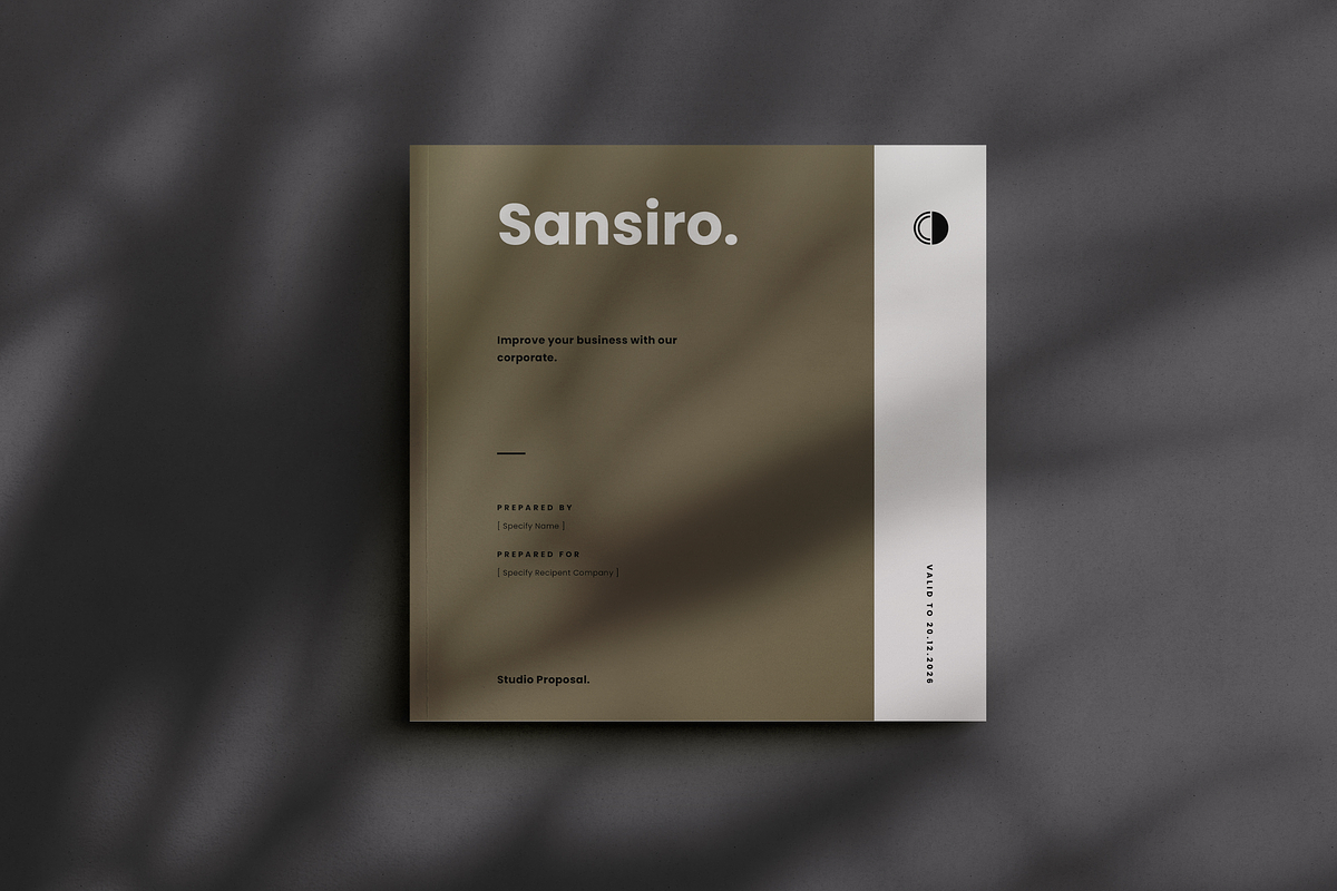 Square Proposal Template, a Brochure Template by Occy Design (Photo 1 of 6)