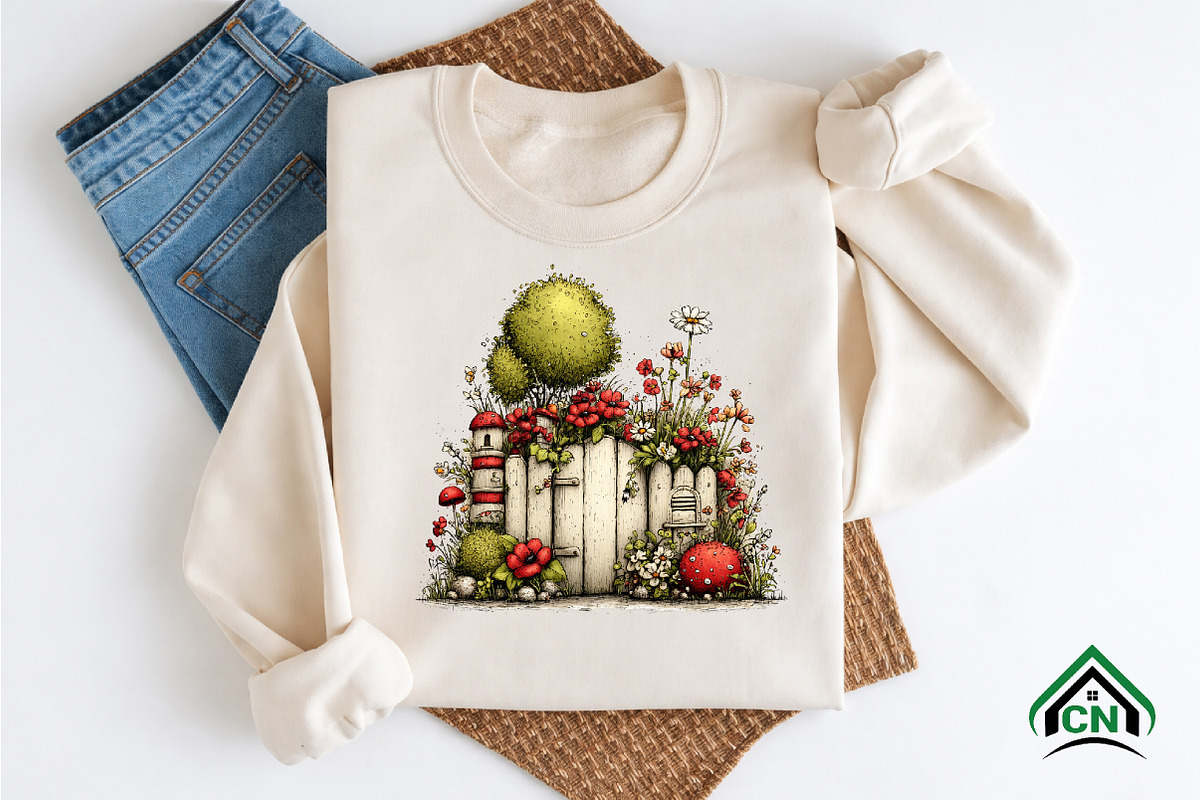 Whimsical Spring Fence Clipart, an Illustration by Craft Nest (Photo 12 of 12)