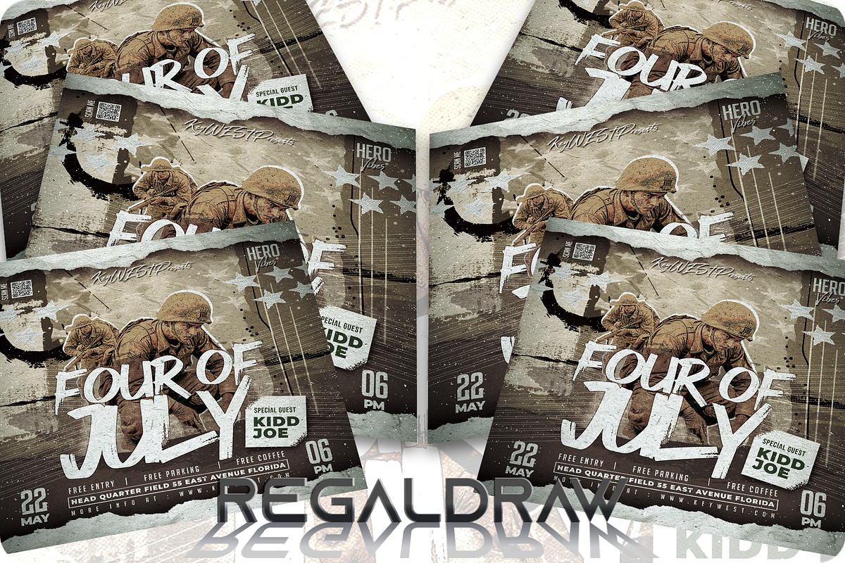 Four-of-July-Flyer, a Flyer Template by regalDRAW (Photo 3 of 3)