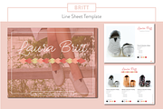 Britt Fashion Line Sheet Template, a Brochure Template by Stylishly Inspired (Thumbnail 1 of 3)