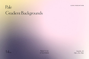 Pale Gradient Backgrounds PSD