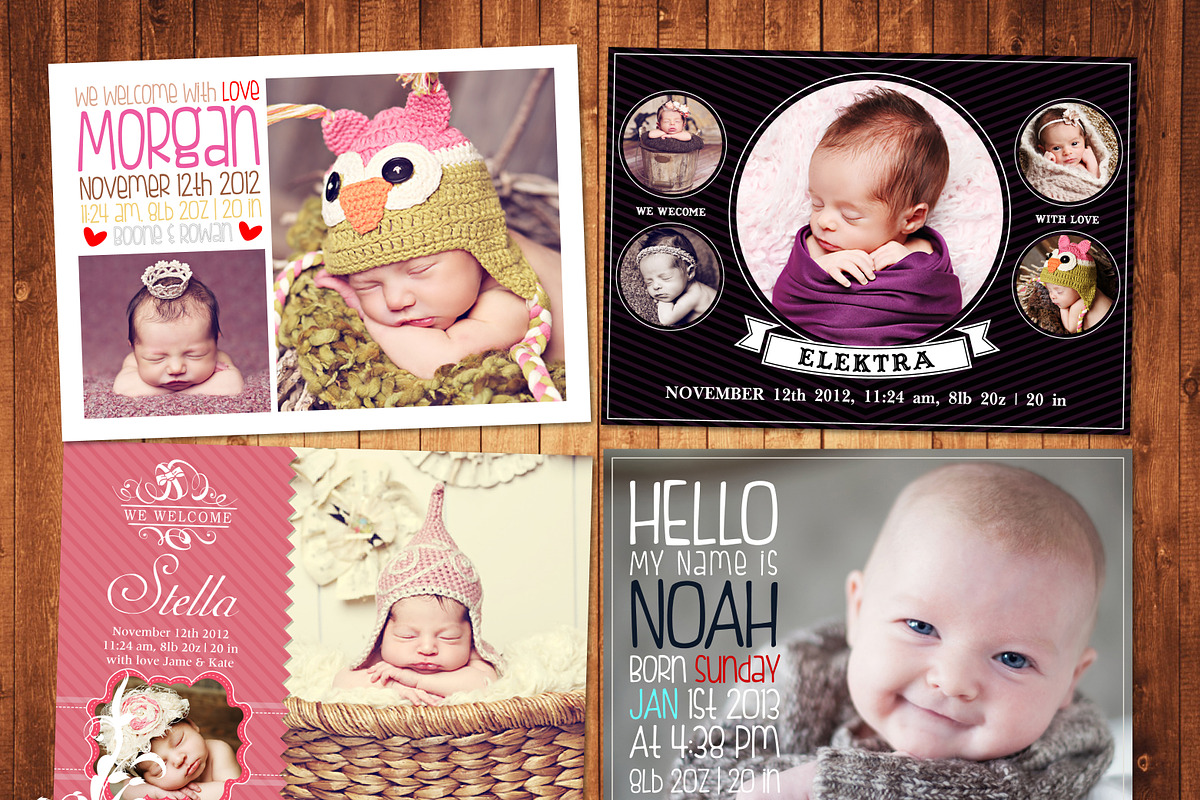 Birthday Invitation Template Set, an Invitation Template by DonyDesigns