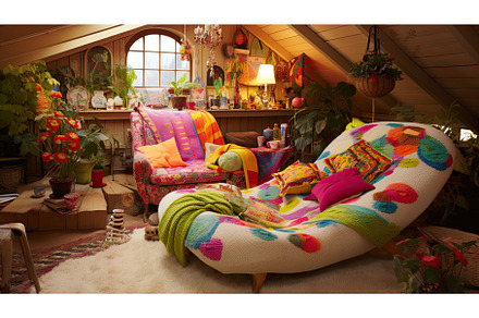 Cozy kitsch interior, an Architecture Photo by Neirfy