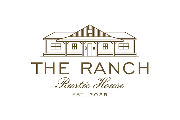 Vintage Ranch Rustic Farm House Logo preview 2