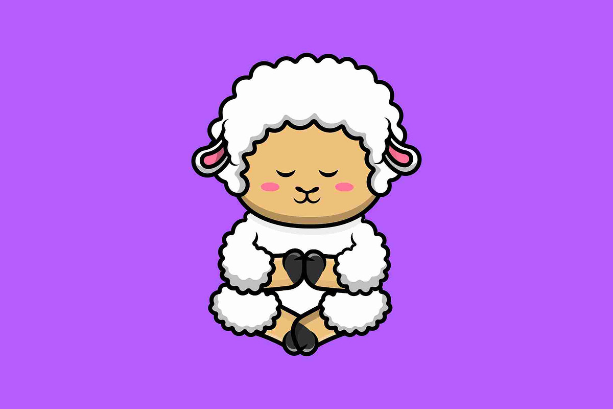 Cute Animal Meditating Pack Cartoon, an Animal Illustration by Artstorystudio (Photo 3 of 5)