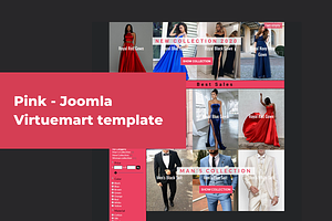 Pink - Joomla VirtueMart Template